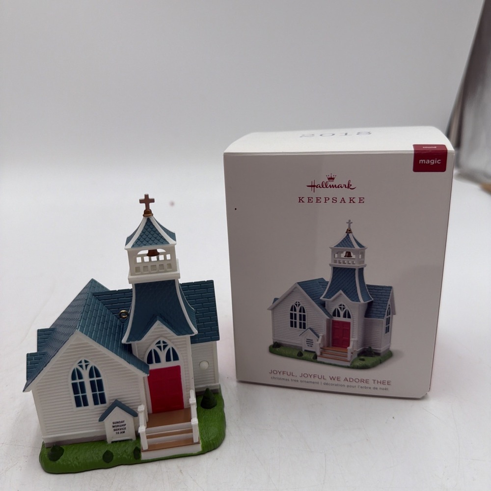 Hallmark Keepsake Magic Ornament Joyful Joyful We Adore Thee NIB 2018